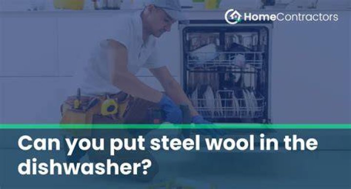 Can you put steel wool in the dishwasher?