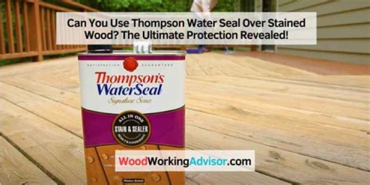 Can you put Thompsons Water Seal over a stained deck?