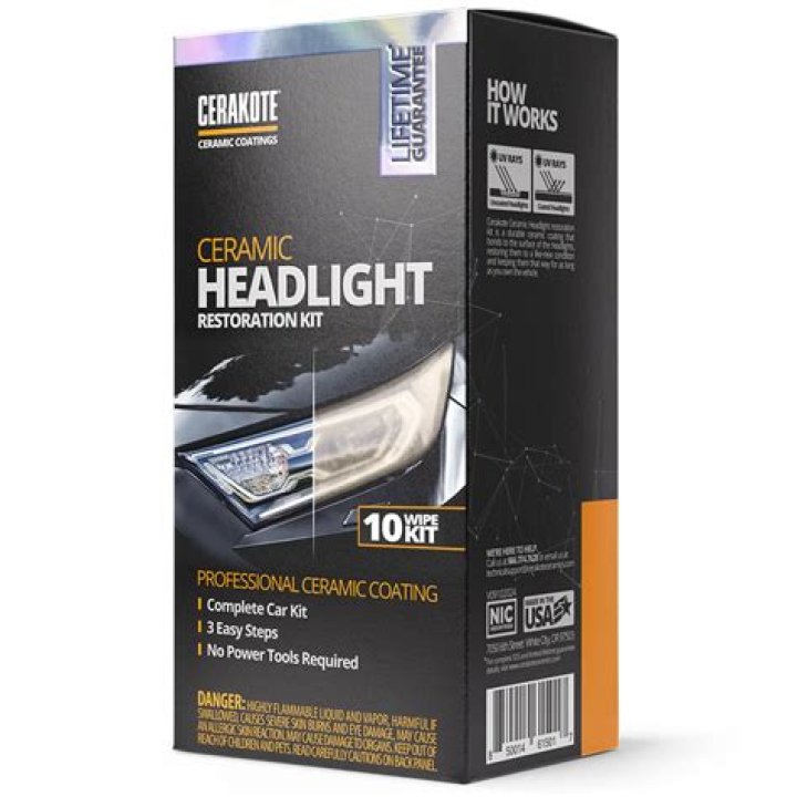 Does ceramic coating protect headlights?