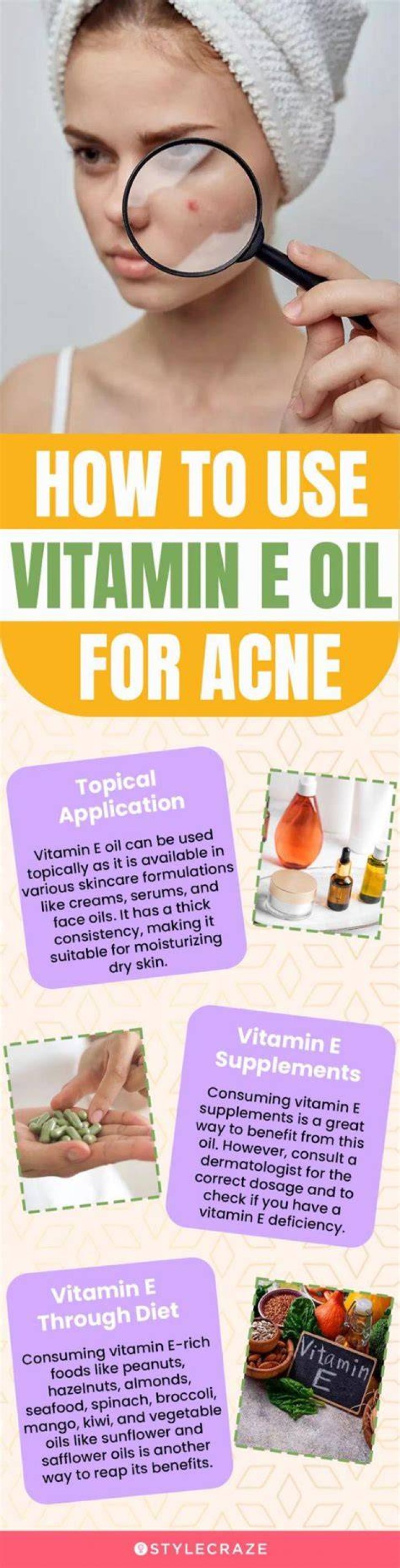 Does vitamin E cause acne?