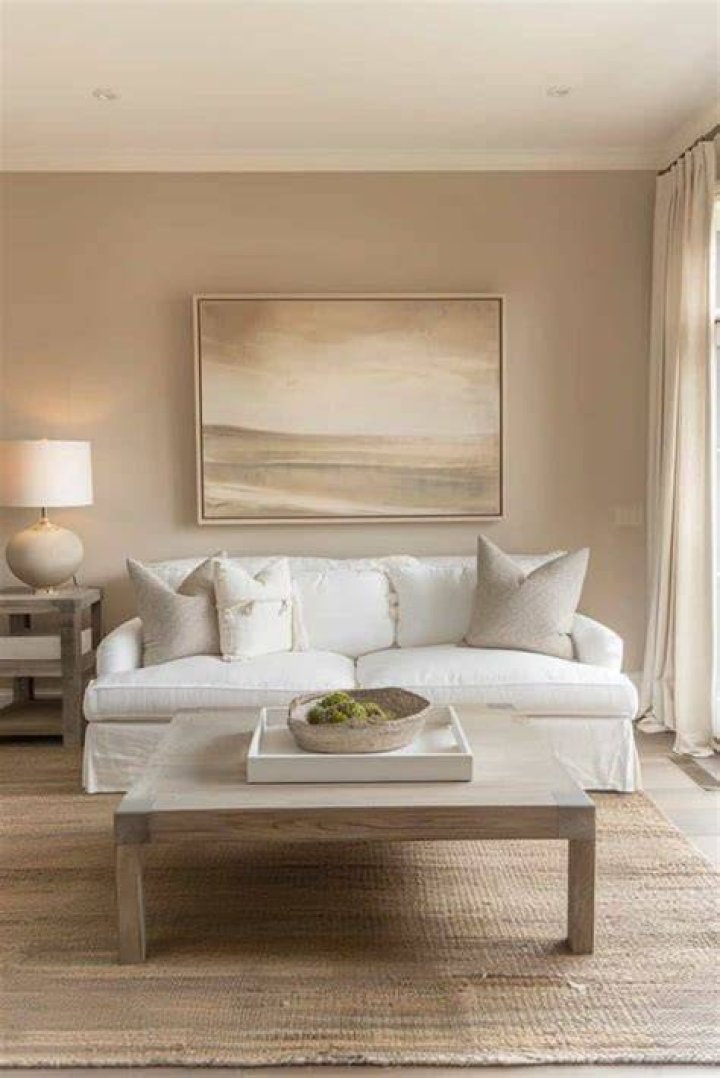 How do you brighten a beige living room?