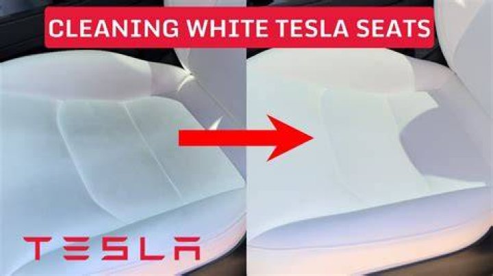 How do you clean white Tesla seats?