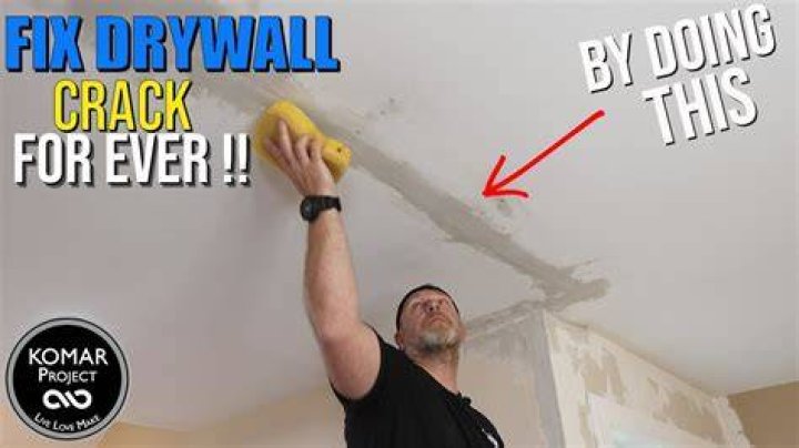 How do you fill a hairline crack in the ceiling?