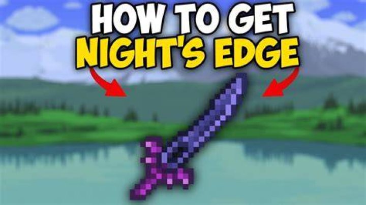 How do you get the night's edge sword in Terraria?