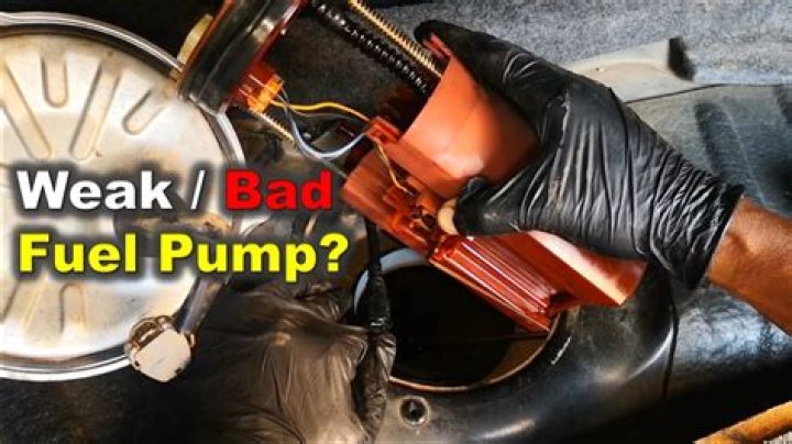 How do you know if fuel pump bad?