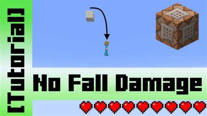 How do you not fall damage in Minecraft?