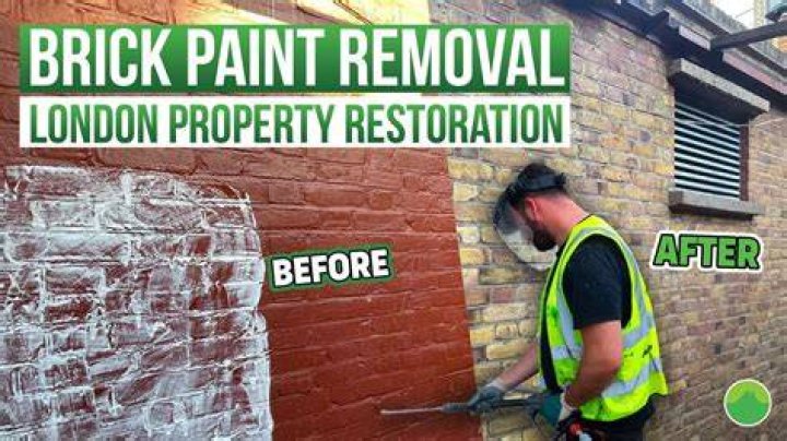 How do you remove paint from brick?