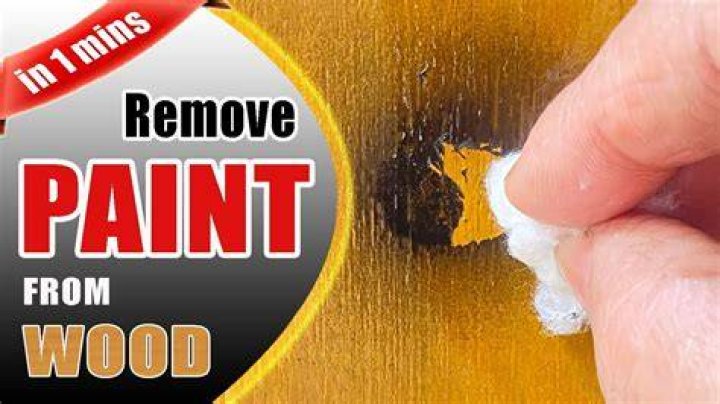 How do you remove paint from wood without removing stains?