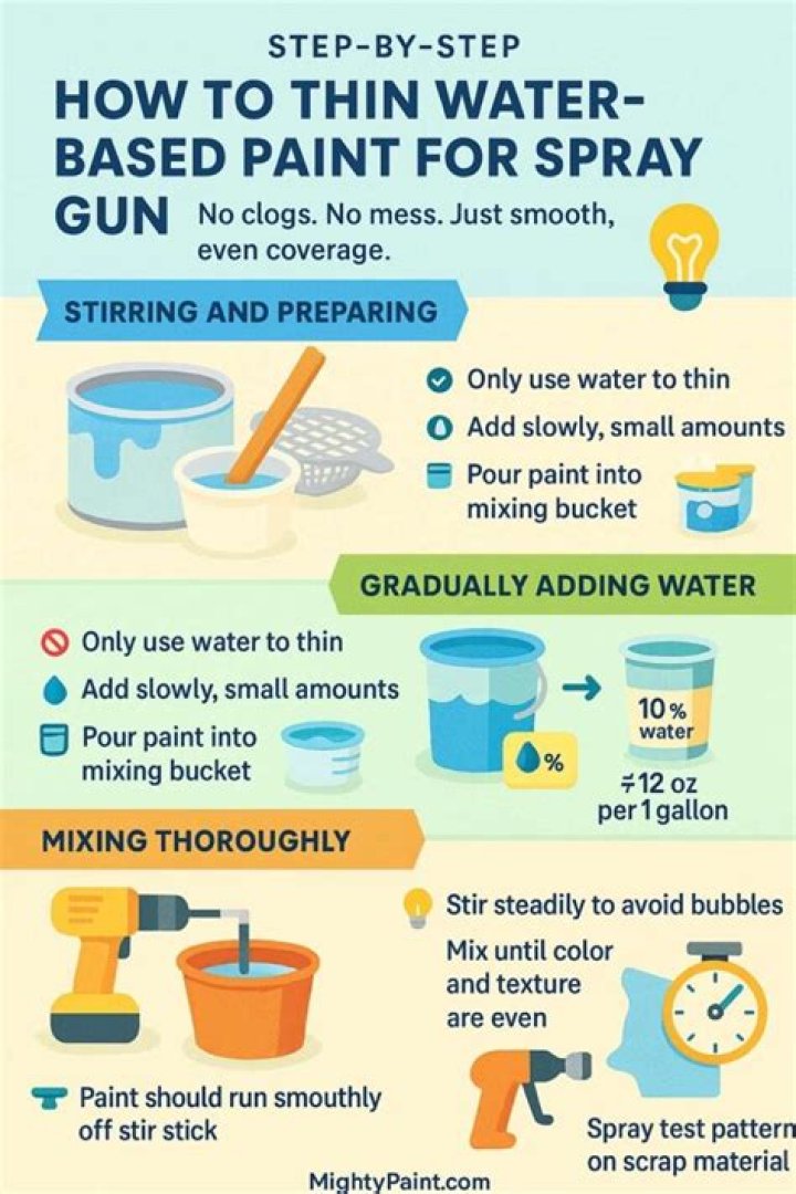 How do you thin water based paint?