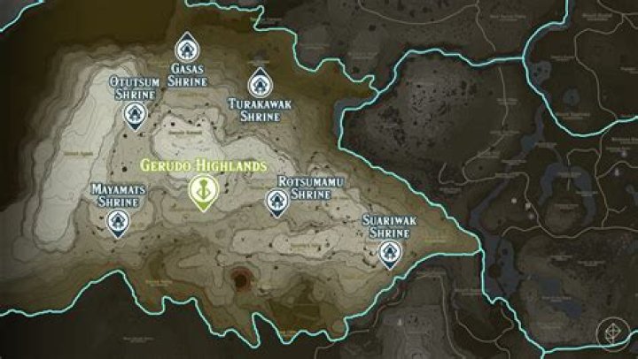 How many shrines are in Gerudo Highlands?