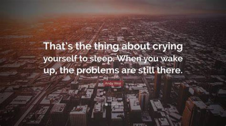 Is crying yourself to sleep good?