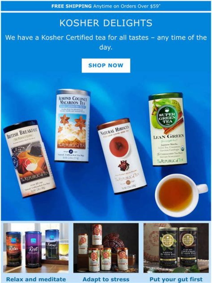 Is the Republic of tea kosher?