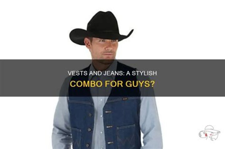 Should guys wear vests?