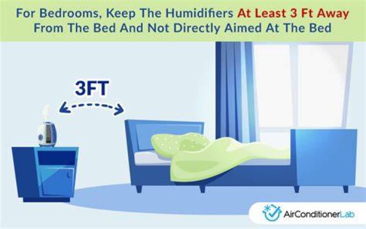 Should humidifier be close to bed?