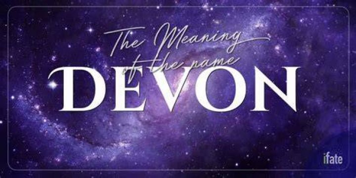What does the name Devon mean for a boy?
