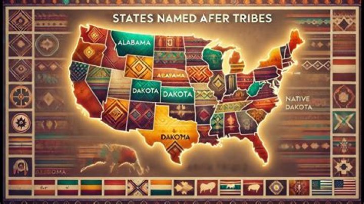 What states are named after Native American tribes?