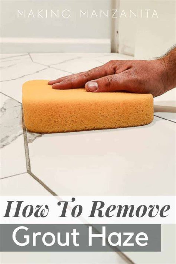 When should I remove grout haze?