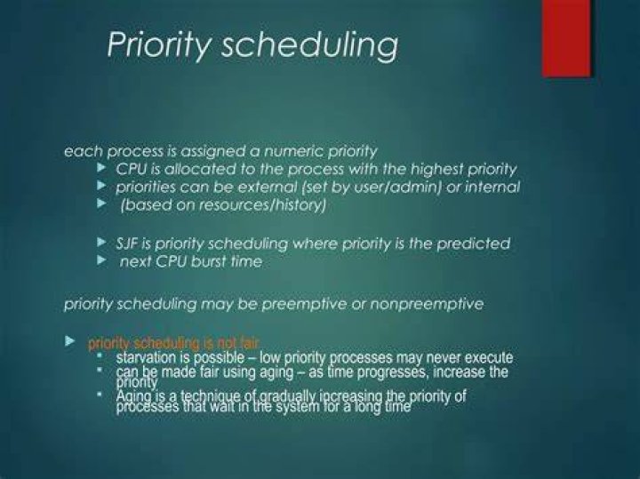 Why is priority scheduling important?