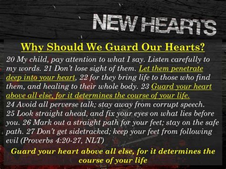 Why should we guard our hearts?
